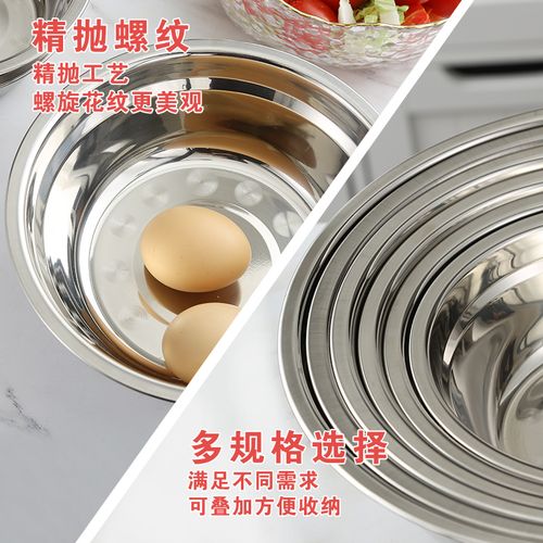 鑫眾源不銹鋼湯盆加厚加深湯碗酒店飯店廚房用調味盆